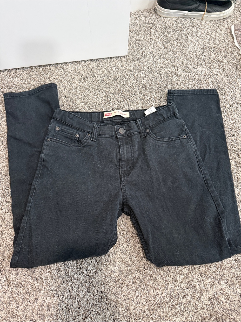 Levi's Men's Straight Black Denim Jeans